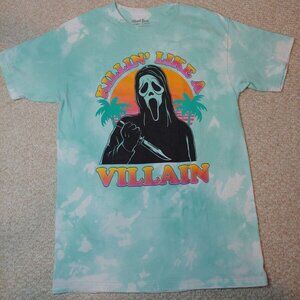 Ghost Face M Rare TyeDye The Icon of Halloween Killin Like a Villian Shirt